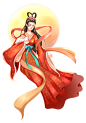 中秋中秋节月兔嫦娥国潮插画素材免抠元素设图网 (6)