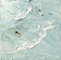 澳大利亚艺术家 Sally West 精彩的厚涂油画，海滩系列～ 阳光的温度和浪漫愉悦的假日氛围在海浪般自由的笔触中尽情释放…（相关推荐：O网页链接） ​​​​