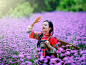 [《荔波紫色花海》 橡树摄影网(xiangshu.com)-孤独上路 摄 #人像#]