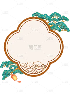 中国风通用国潮异形边框元素素材