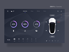 tianxiangping采集到Car UI