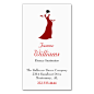 Red Dress Ballroom Dance Business Card