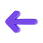 Left Arrow  3D Icon