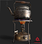 "Old kerosine stove & kettle" , Pawan Rawat : Here I am updating my latest artwork "Old kerosine stove & kettle" which I recently did in my spare time! <br/>I learn so many things with this like playing with different mat