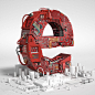 Planet e : Series of key visuals for the exhibition “Electronica Munich 2014” reflecting the three main subjects of the event: ‘Electronics and Urban Space’, ‘Electronics and Transportation’ and ‘Electronics in Industry’.