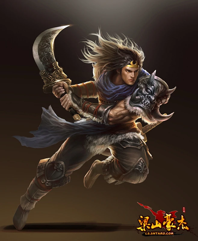 “行者”武松 (800×976)-花瓣网