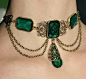 Royal green necklace 2 by Pinkabsinthe on deviantART