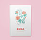 L&J Wedding Invitation : Laura & Jorge's wedding invitation have the symbols of their love story: The coffee stain talk about when they met in a coffee shop in Bogotá; the clock represents the passing of time and the winter solstice when they got 