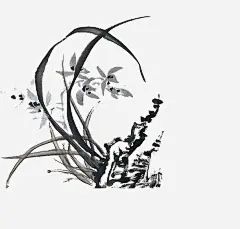 水墨兰花高清素材 中国元素 中国风素材 国画 水墨 水墨风格 元素 免抠png 设计图片 免费下载
