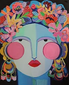 原创设计超话 风格独特的色块拼接人物插画设计~
 by Hayley Mitchell ​​​​