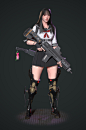 Cyberpunk Schoolgirl