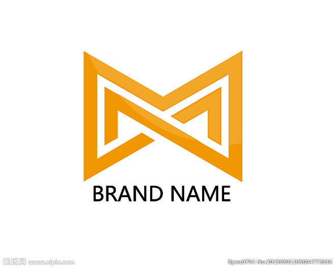 M字母企业logo