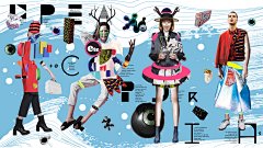 华润万象城招商宣传片拼贴插画/木头猫插画设计工作室作品-古田路9号