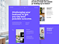 The Harbour Services typography page landing services financial funding design ux ui