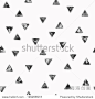 Seamless pattern with grunge black triangles. Vector illustration-背景/素材,抽象-海洛创意（HelloRF） - 站酷旗下品牌 - Shutterstock中国独家合作伙伴