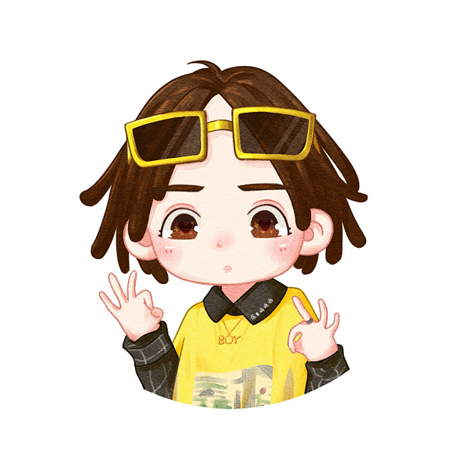 17:34:08最近的#tizzyt 九张发一-弱虫1喜欢视觉传达#手绘/插画超可爱