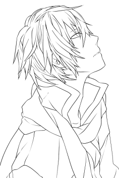 comf234 插画素材手绘人物动漫线稿卡通高清漫画绘画sai上色临摹素材