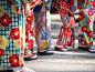 女性服着物日本服装カラフルなファブリックのパターンの伝統文化 - kimono ストックフォトと画像