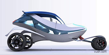 未来时尚太阳能概念车设计