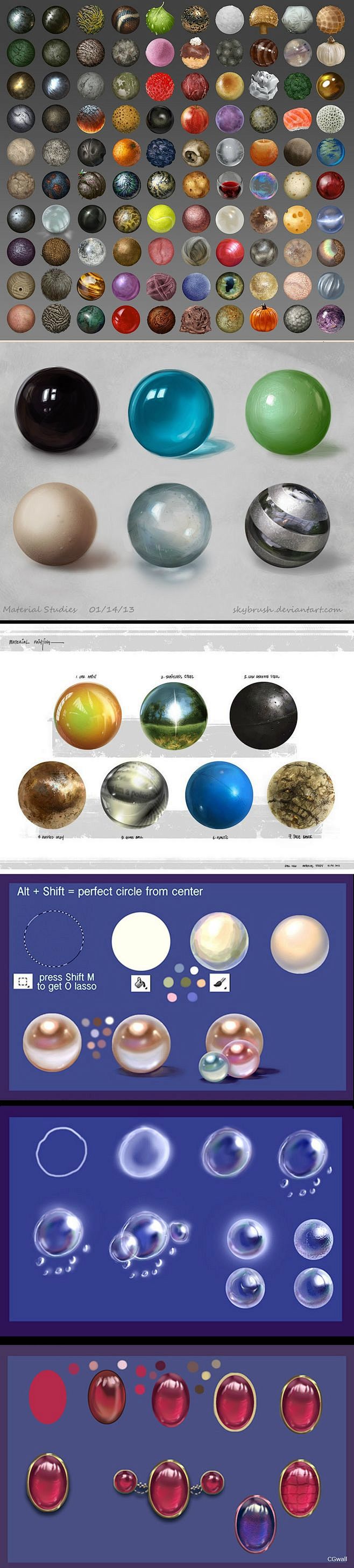 上百种非常精美的材质球绘画 - cgwa...