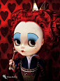 Blythe as the red queen from Alice in Wonderland: 