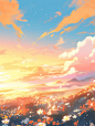 夕阳西下