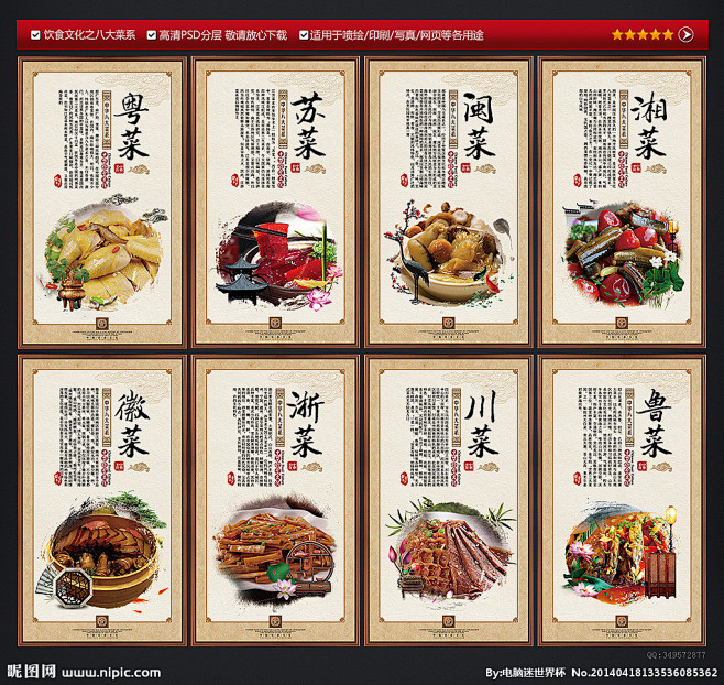 八大菜系 饮食文化图片 饮食文化展板 饮...
