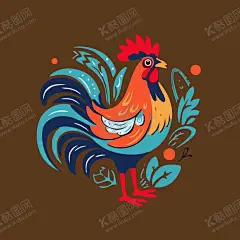 可爱公鸡矢量卡通画儿童插画 【酷图网】可爱,公鸡,家禽,家畜,保护动物,动物,插画,儿童插画,矢量,儿童画,北欧风,简笔画,卡通,设计,EPS