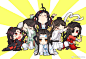 魔道祖师 天官赐福 人渣反派自救系统 
@墨印香堂

YA!!我終於畫完了!!!

拿了網路上很火紅的構圖來畫墨香家的孩子們，
...展开全文c