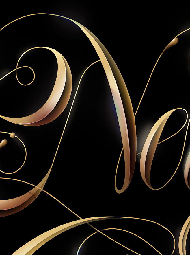 Bronzed Script: Cust...