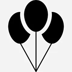气球图标高清素材 圣诞节 形状 点缀 生日 聚会 装饰 免抠png 设计图片 免费下载