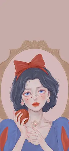 卡通动漫壁纸，迪士尼公主头像插画_腾讯新闻