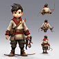 Description of Xiao Feng in Tian Long Ba Bu, light cartoon style, 32K, --v 5.2