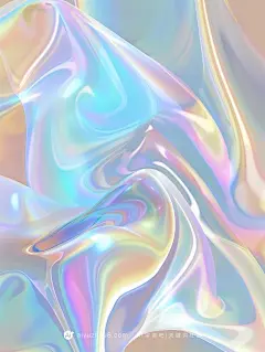【ai宇宙吧】彩色渐变玻璃手机壁纸海报设计合成细胞水泡水珠精华液背景Midjourney描述关键词咒语I：