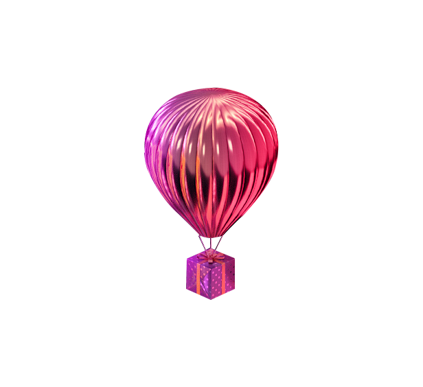 热气球 立体素材