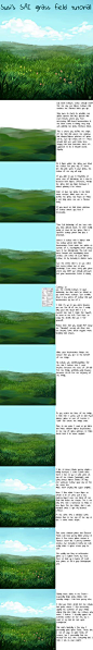 SAI Grass Field Tutorial by Susiron on deviantART