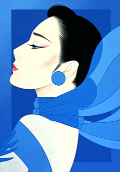 MoMoreCha采集到鹤田一郎版画《美人绘》