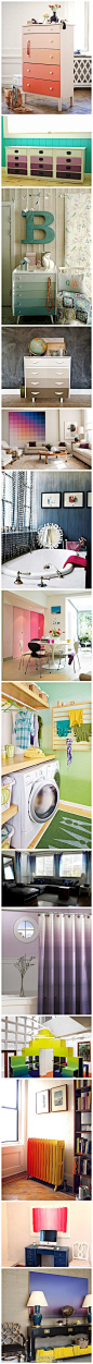 用渐变色彩打造的家居空间， 好美哦，你喜欢吗？