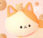 big cat cute girl Illustrtion design Lovely cat Mascot