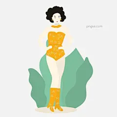 卡通插画风美女模特图片大小2000x2000px 图片尺寸143.94 KB 来自PNG搜索网 pngss.com 免费免扣png素材下载！穿泳装的女人#卡通手绘#免抠图#女人#女生#人物#矢量#造型#站着的女人#植物#姿势#