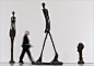 “Tall Woman III”, “Walking Man II” and “Monumental Head” by Alberto Giacometti