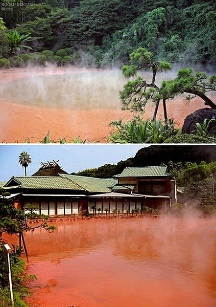 【日本】，最上相的“血池地狱”温泉