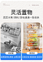 帅仕菜篮子置物架厨房落地多层放水果蔬菜收纳筐菜架子零食小推车-tmall.com天猫