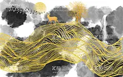 中式地产   - 源文件下载【酷图网】中式地产,中式海报,中式报广,新亚洲,鎏金,复古,金线,烫金,国风,山水壁画,孔雀,仙鹤,国潮,中国风,