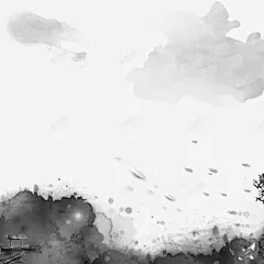 中国古风水墨山水免扣透明插画后期美化PS设计43中 透明 元素 免抠png 设计图片 免费下载 页面网页 平面电商 创意素材