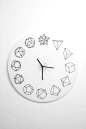 Solid_ho is the new minimal wall clock by Paula collective.  It display the passing of the time in a non conventional way, replacing usual numbers with twelve  geometric solid, that gradually complicate evolving from tetrahedron to dodecahedron stellata. 