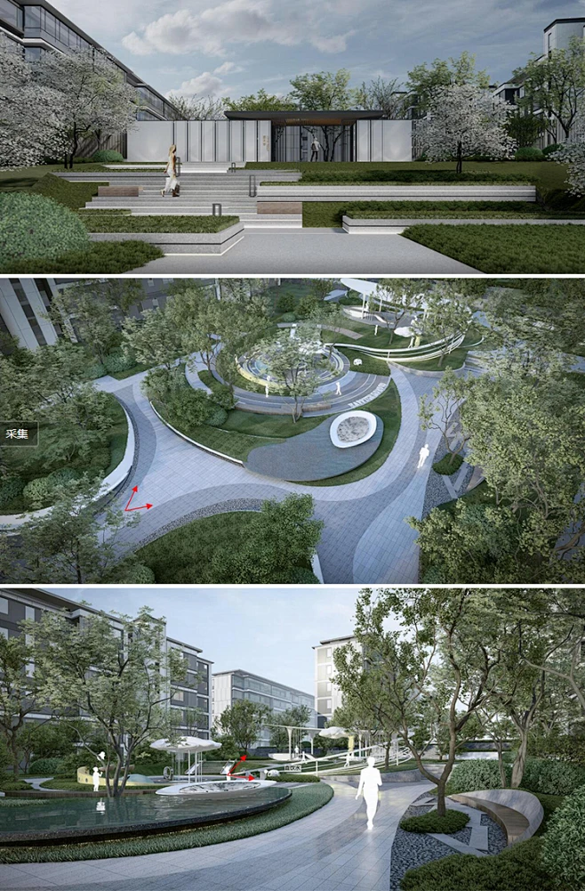 2022连云港金鹰大区景观文本现代高端住宅居住区景观方案投标文本-花瓣网