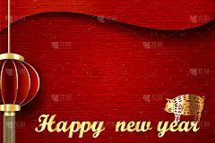2019年春节快乐，猪年，剪纸风格，富有，生肖贺卡，海报，宣传册，日历