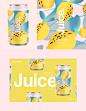 夏日の果味饮料  包装插画设计分享#设计美学超话# #LOGO设计享# ​​​​