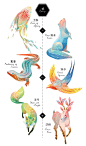 #给你颜色#  二十四节气，台湾插画师Cinyee Chiu用特色蔬菜和水果、特殊环境和天气组成了24只动物来代表节气，非常特别，颜色变化也非常漂亮~